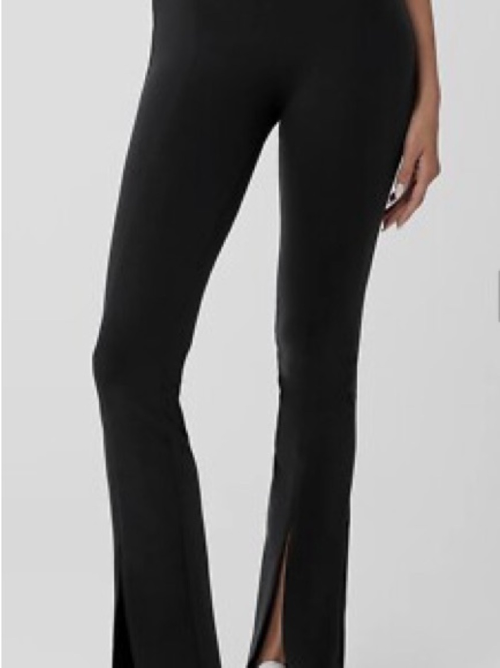 Alo Black Split-Hem Women's Pants